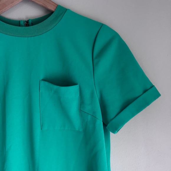 Alice + Olivia Short Sleeve Catalina Dress In Garden Green Size XS - Picture 4 of 10